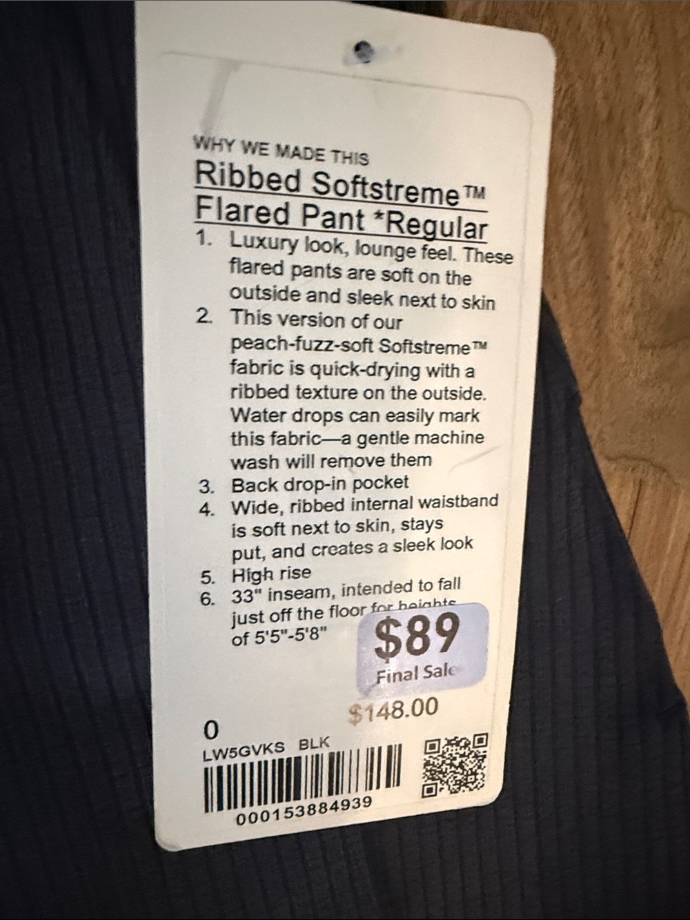 Lululemon Ribbed softstreme - Picture 2 of 5